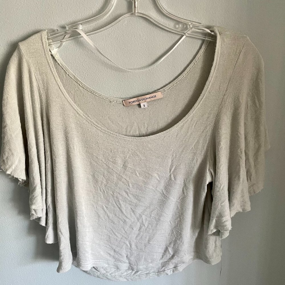 Foreign Exchange Light Blue Blouse